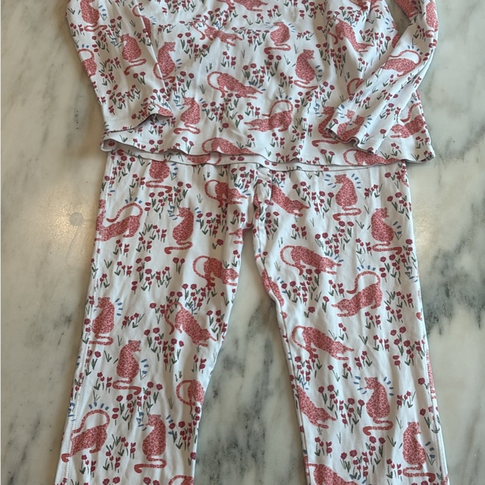 Roller rabbit pink cheetah pajama set